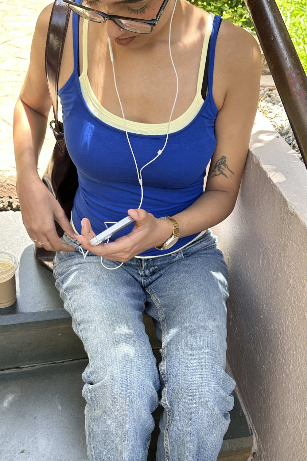Double Scoop Tank - Cobalt Blue
