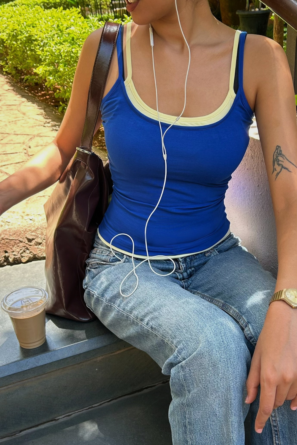 Double Scoop Tank - Cobalt Blue