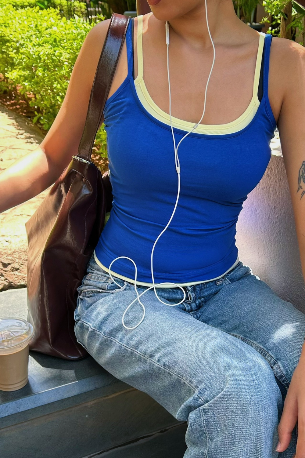 Double Scoop Tank - Cobalt Blue