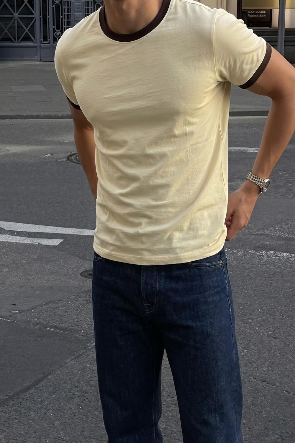 Beach Day Ringer Tee