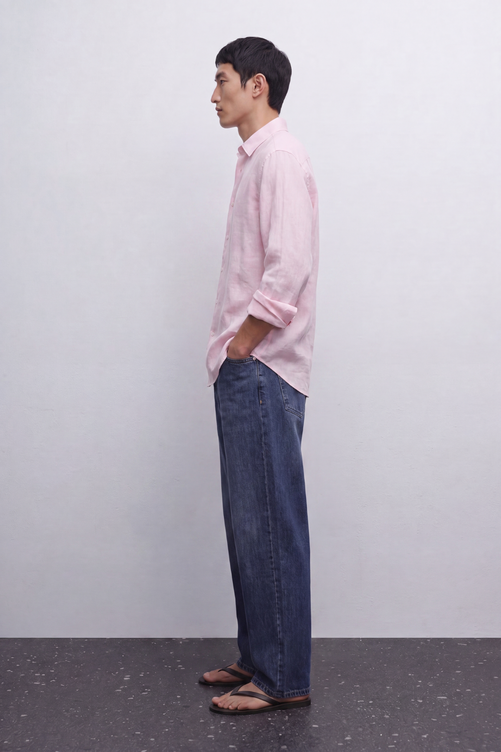 Sunday Sky Linen Shirt - Pink