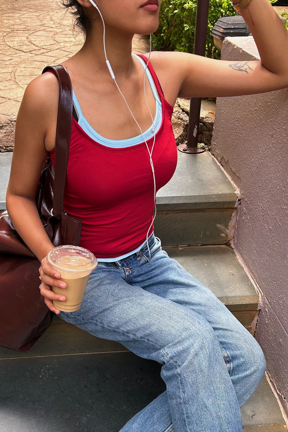 Double Scoop Tank - Red & Blue