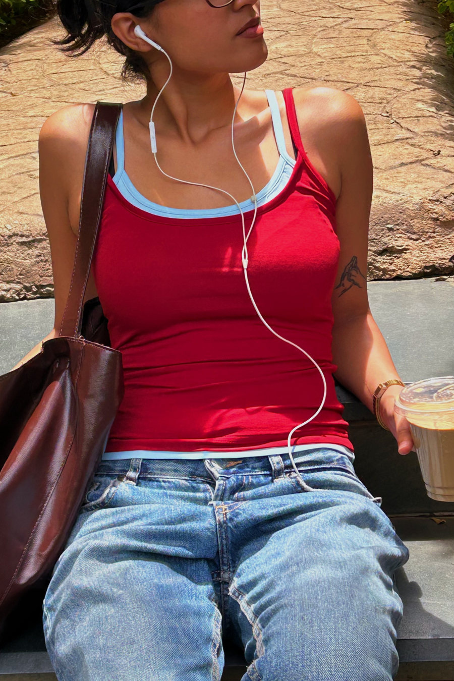Double Scoop Tank - Red & Blue