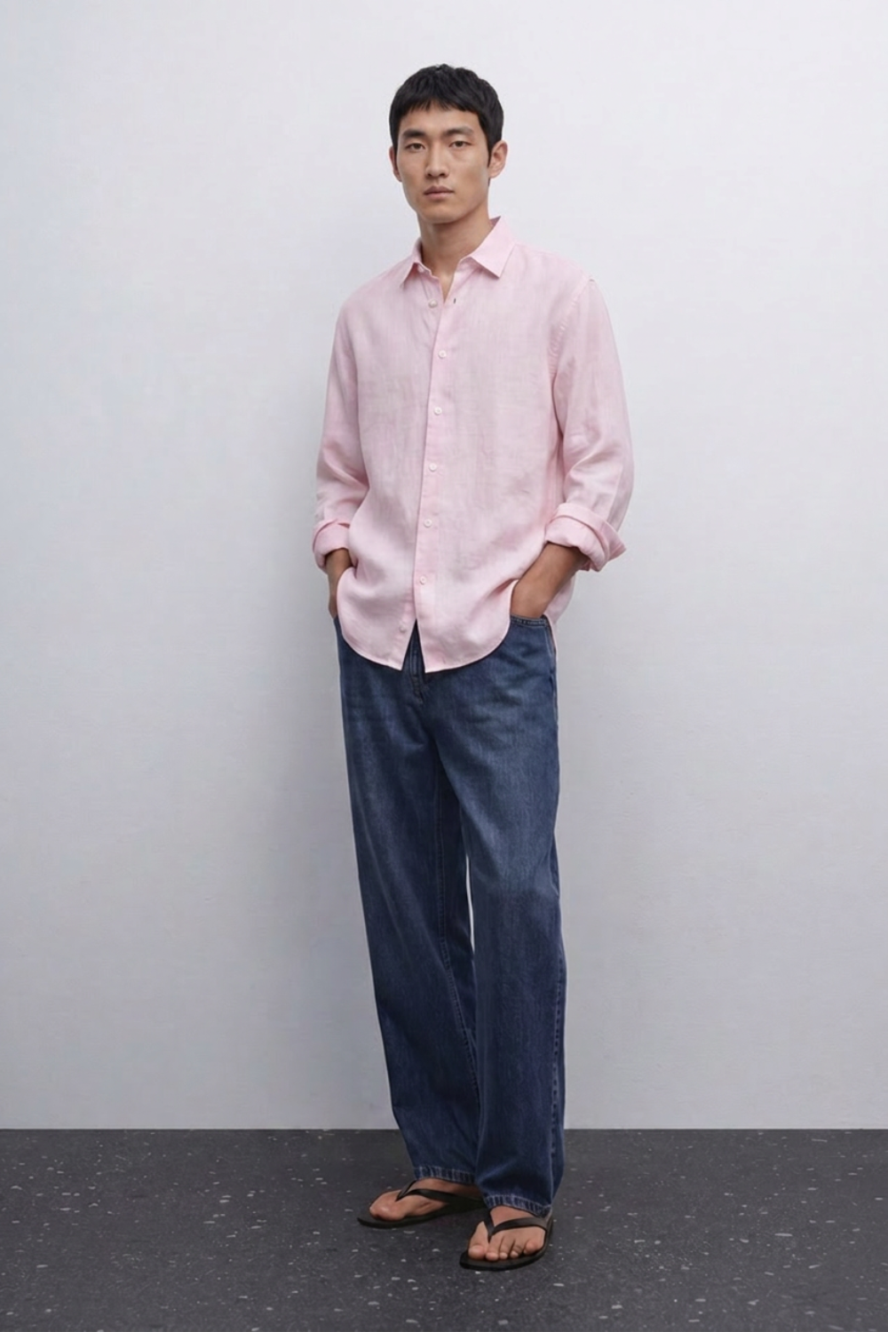 Sunday Sky Linen Shirt - Pink