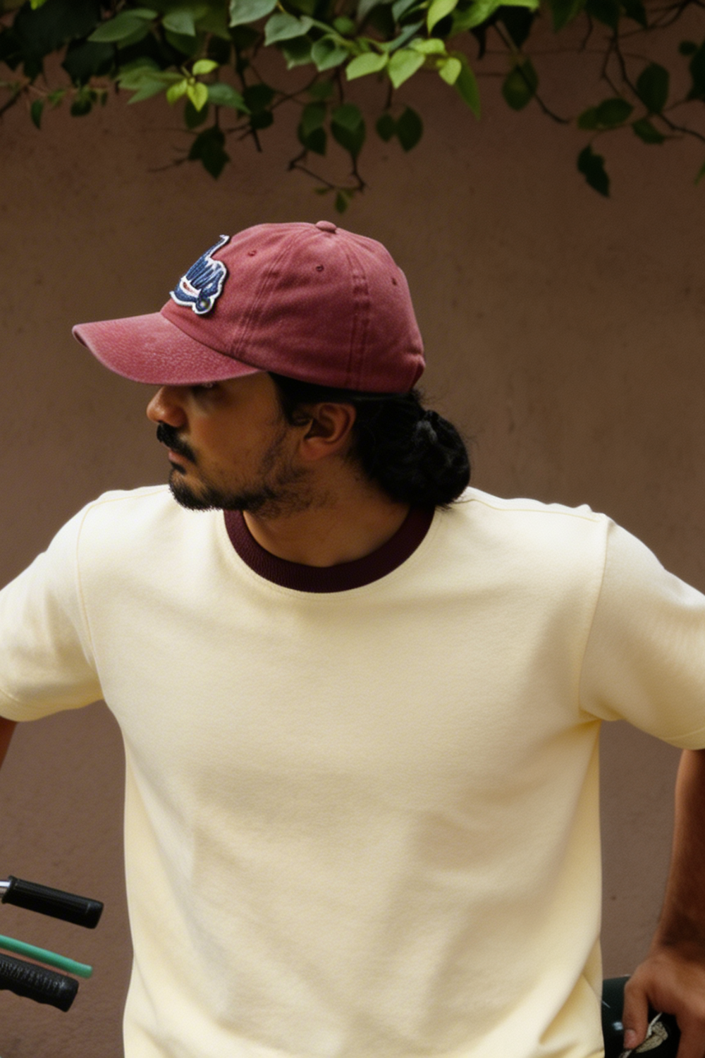 Sun and Surf Tee - Brown Rib
