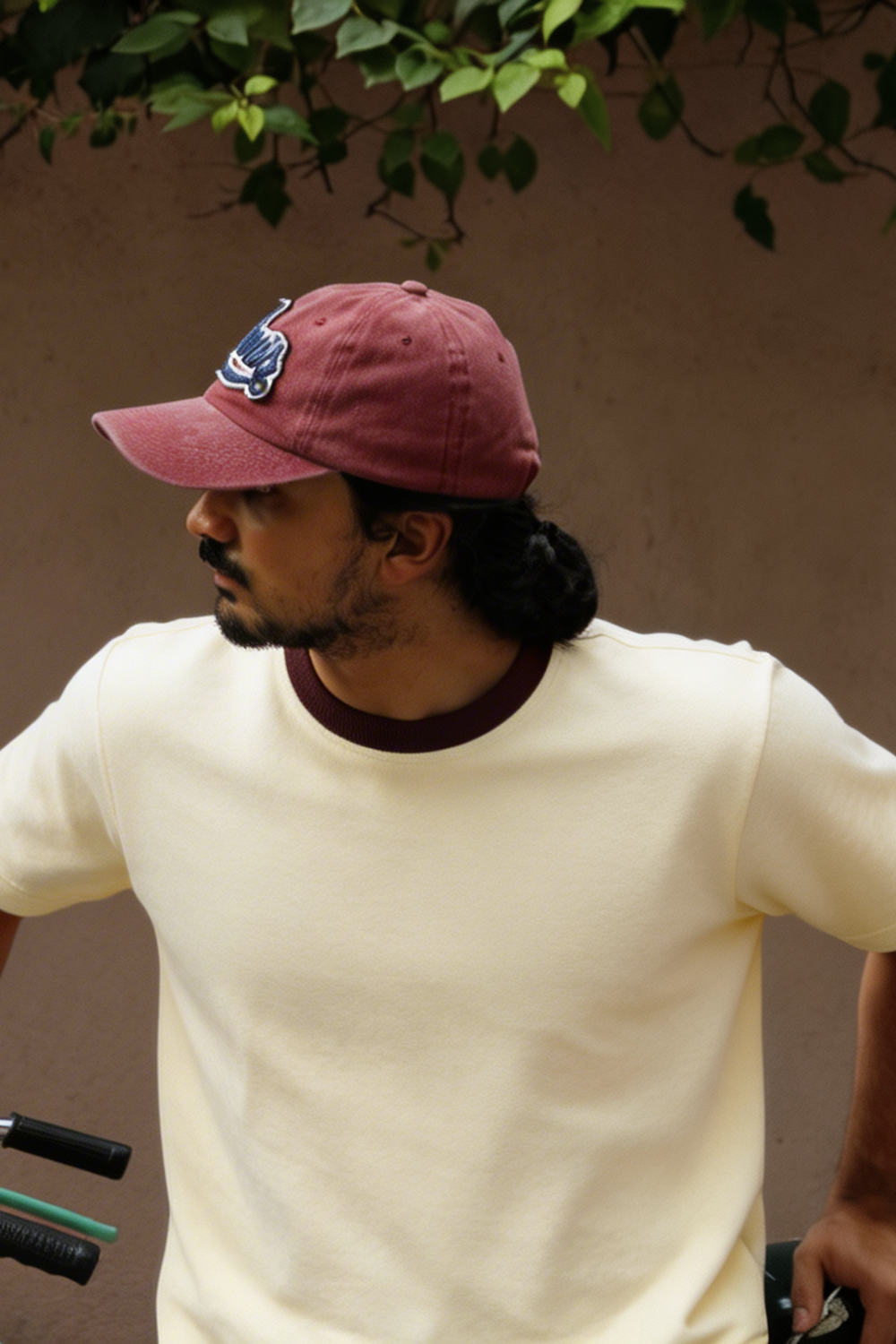 Sun and Surf Tee - Brown Rib