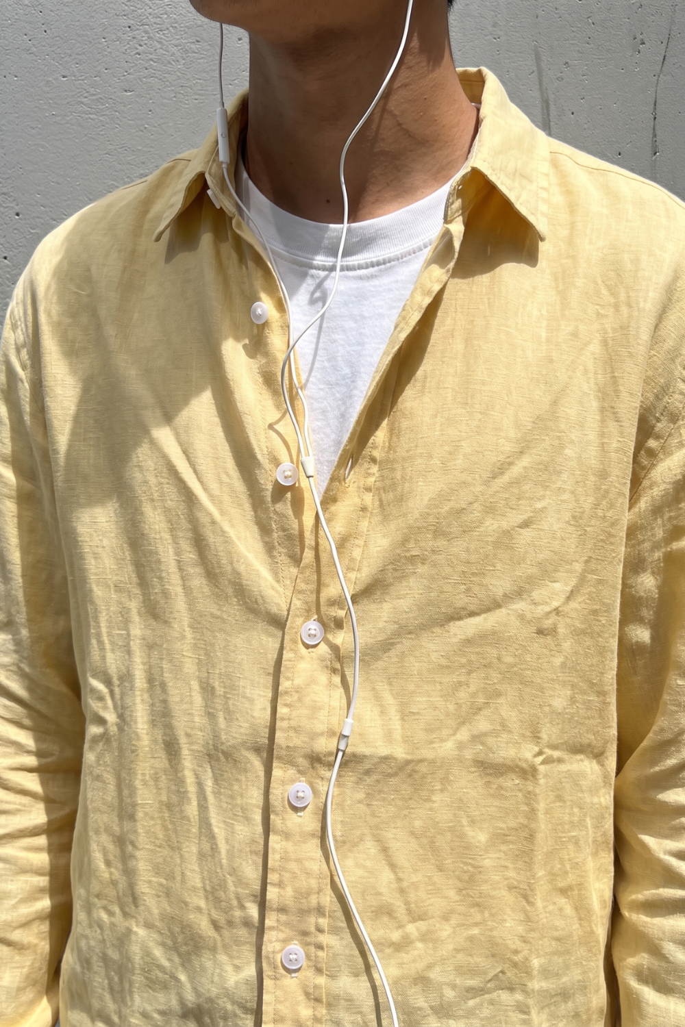 Sunday Sky Linen Shirt - Butter Yellow