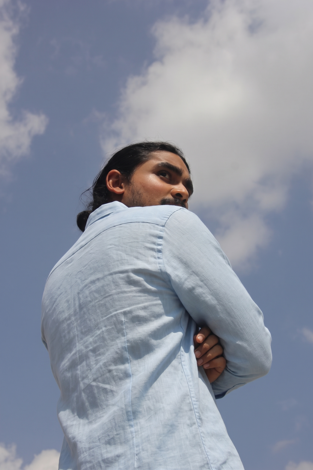 Sunday Sky Linen Shirt - Sky Blue
