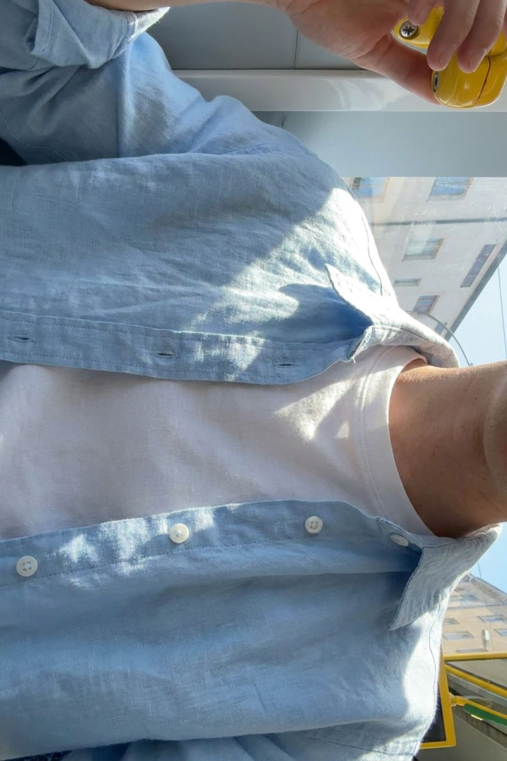 Sunday Sky Linen Shirt - Sky Blue