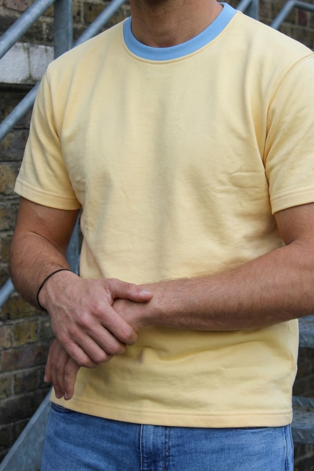Sun and Surf Tee - Blue Rib