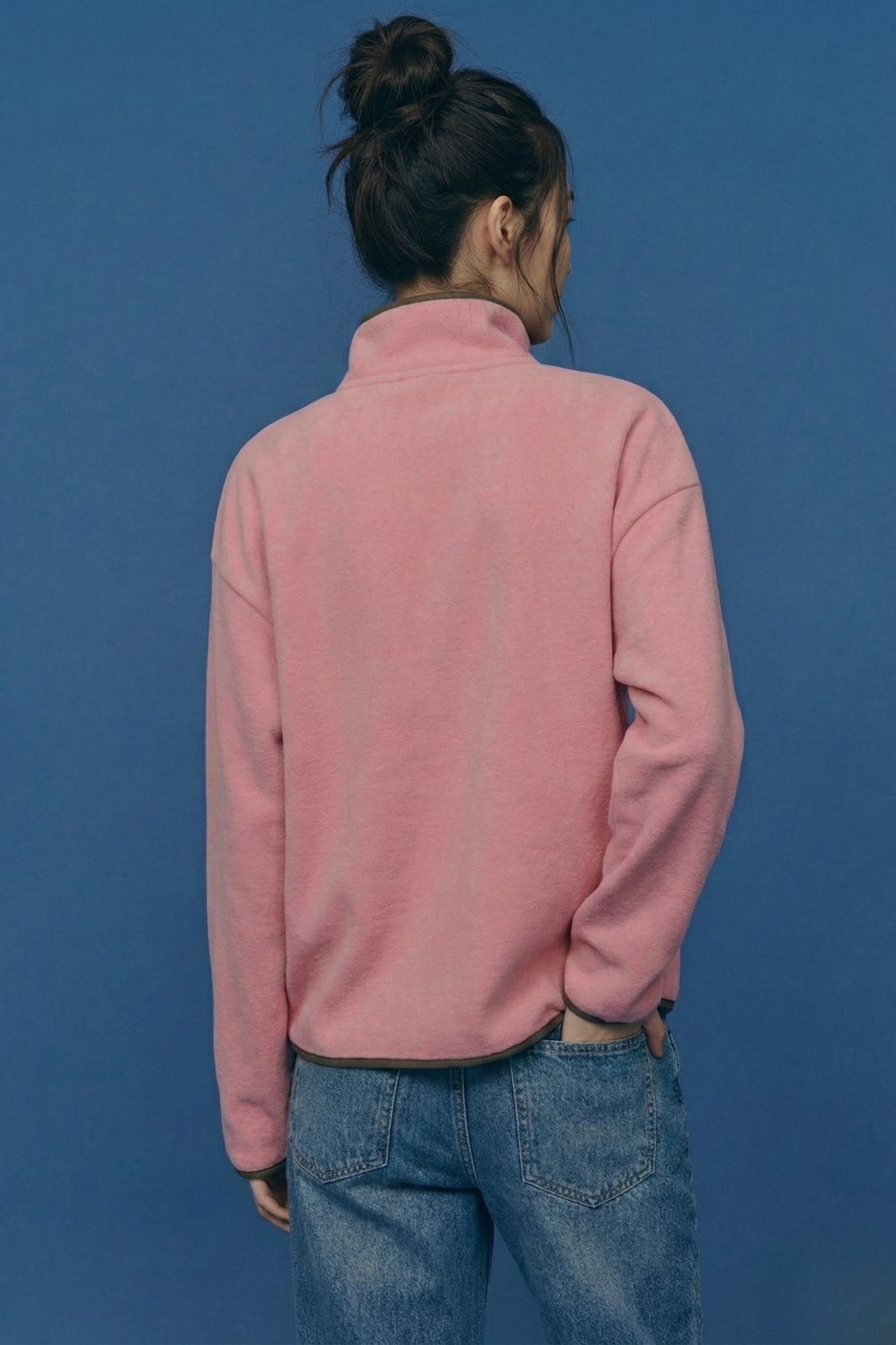 Snow Cone Quarter Zipper Pink