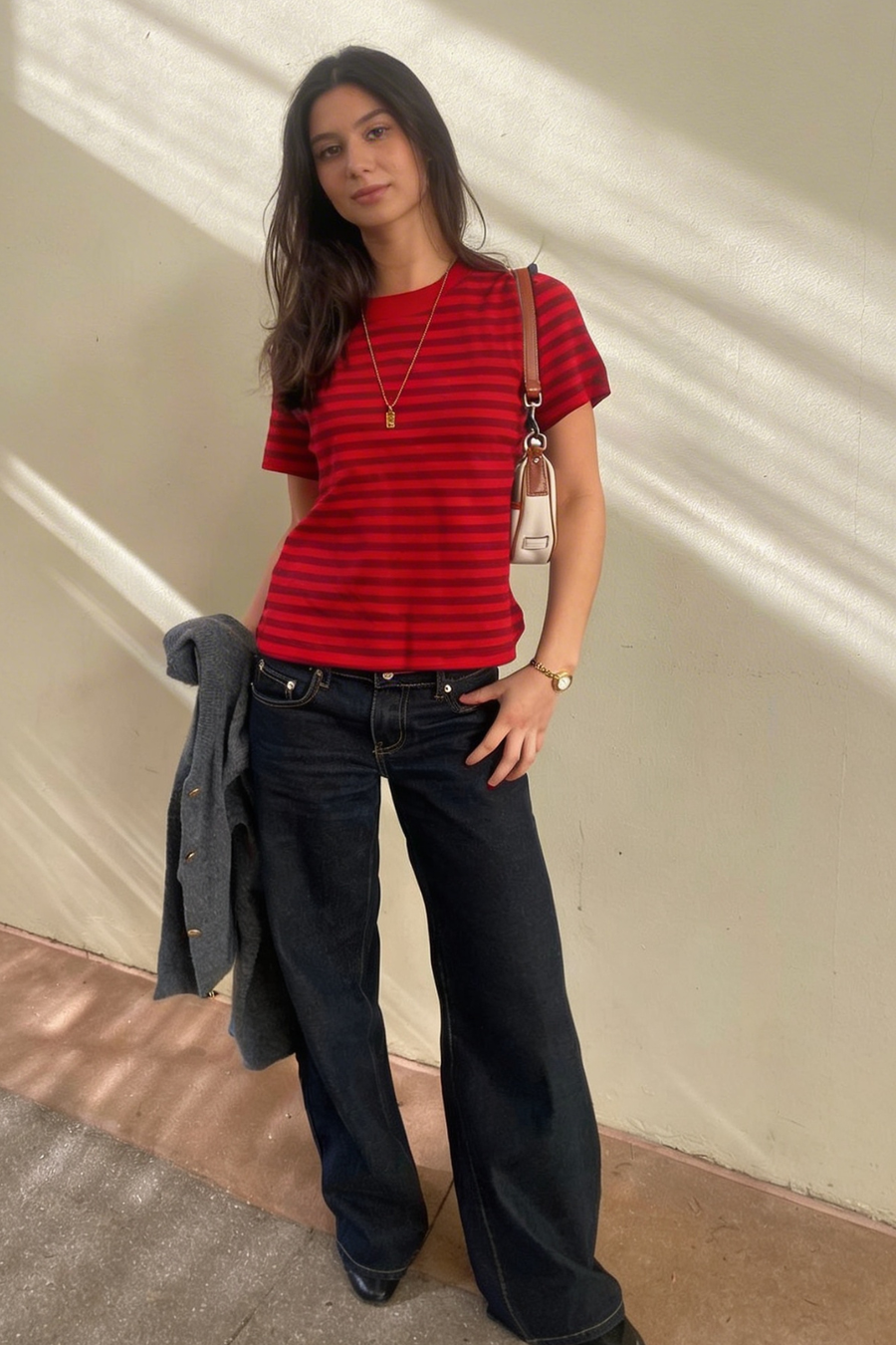 Retro Red Tee alternate view