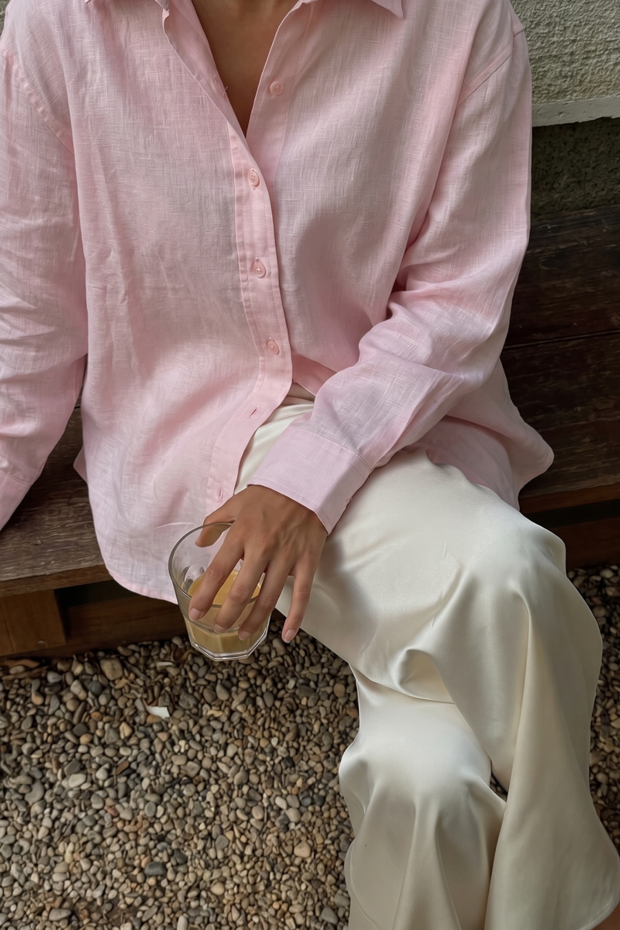 Farmer’s Market Linen Shirt - Pink