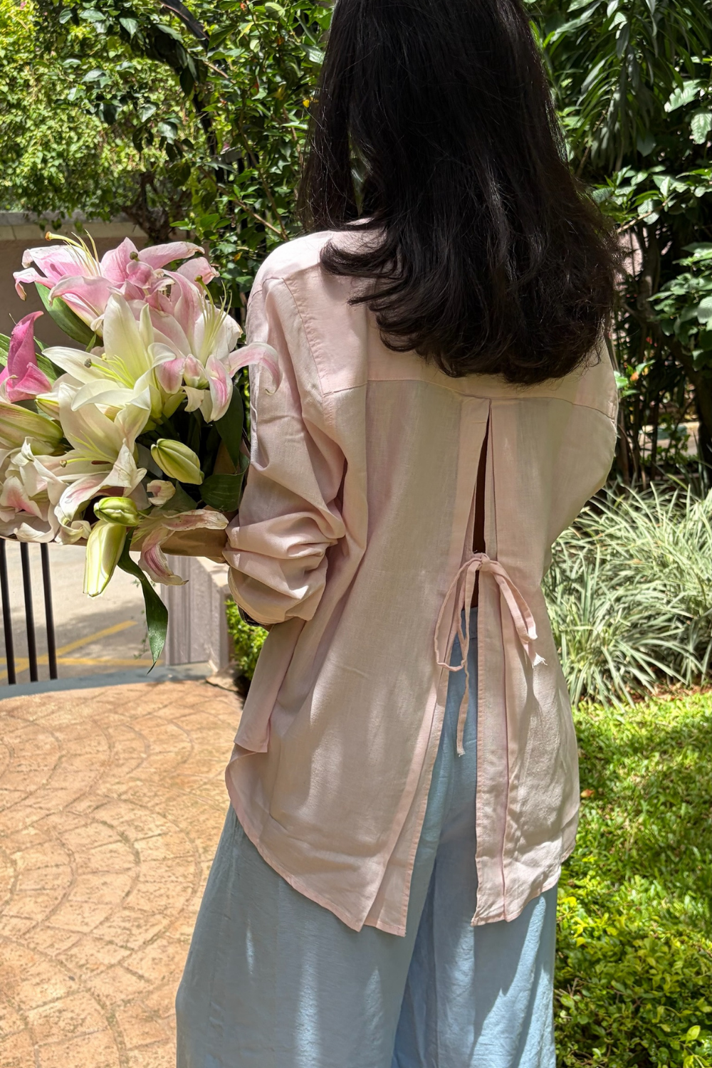 Farmer’s Market Linen Shirt - Pink