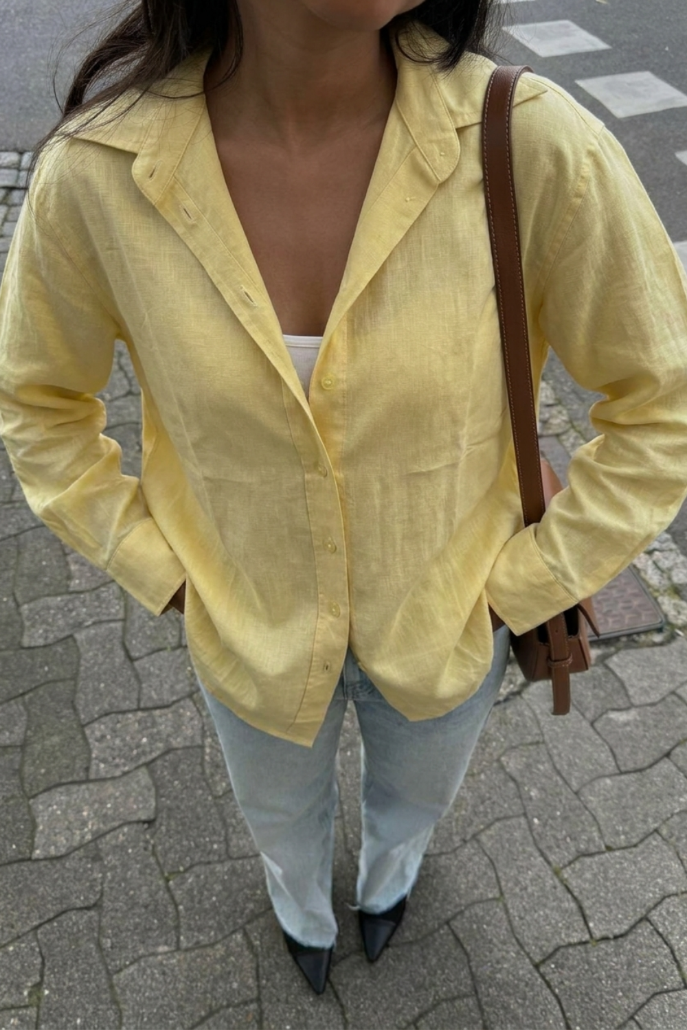 Farmer’s Market Linen Shirt - Butter Yellow