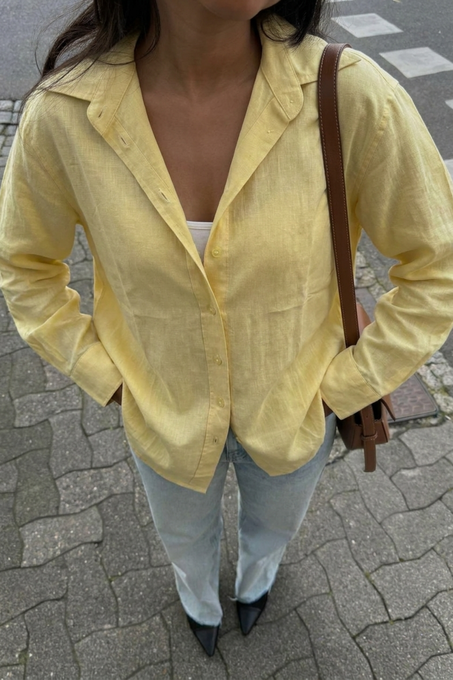 Farmer’s Market Linen Shirt - Butter Yellow