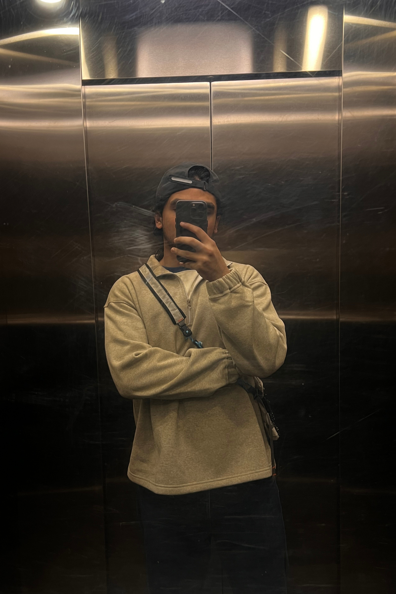 Oatmeal Marl Quarter Zipper