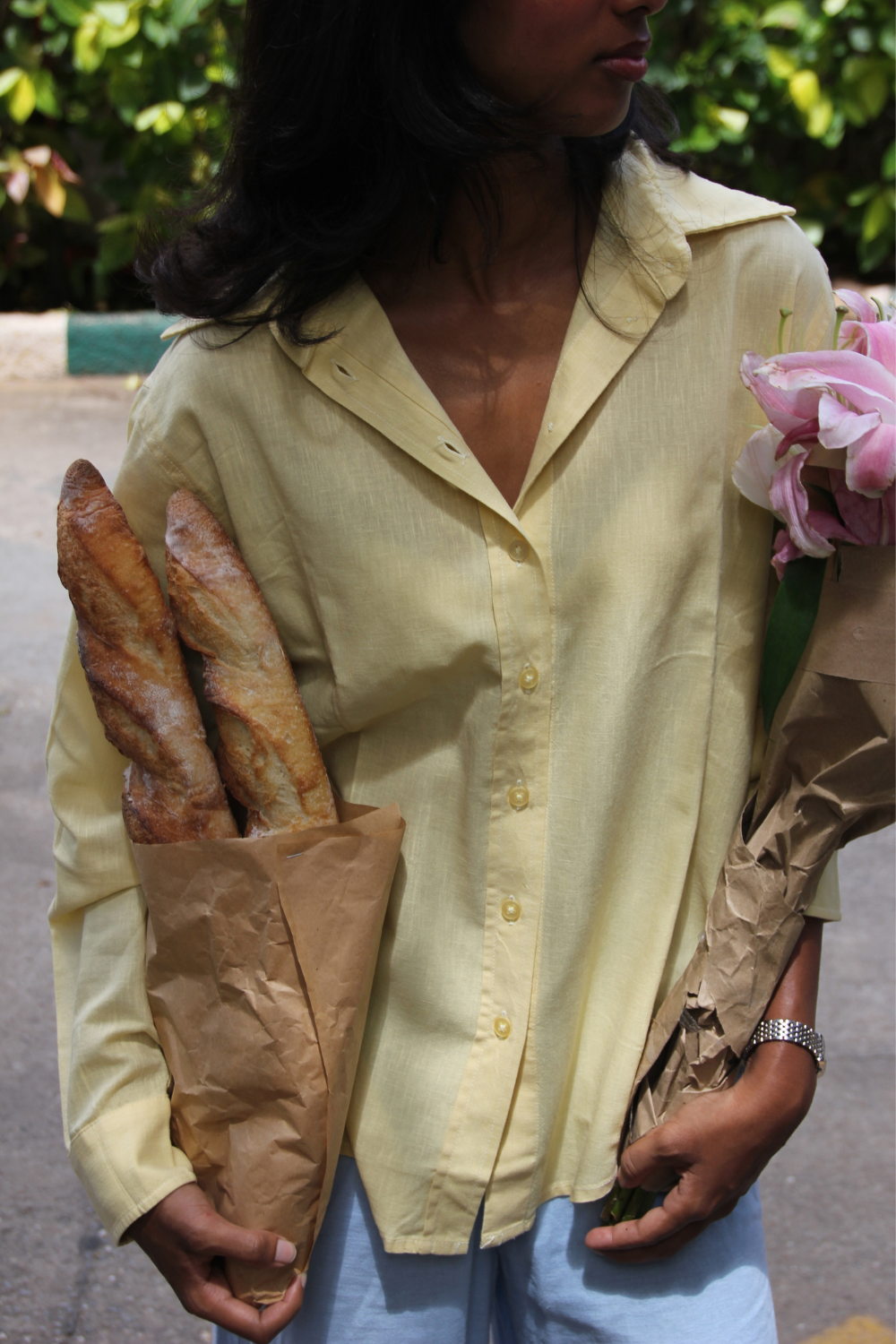 Farmer’s Market Linen Shirt - Butter Yellow