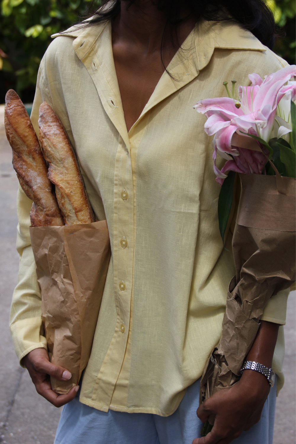 Farmer’s Market Linen Shirt - Butter Yellow