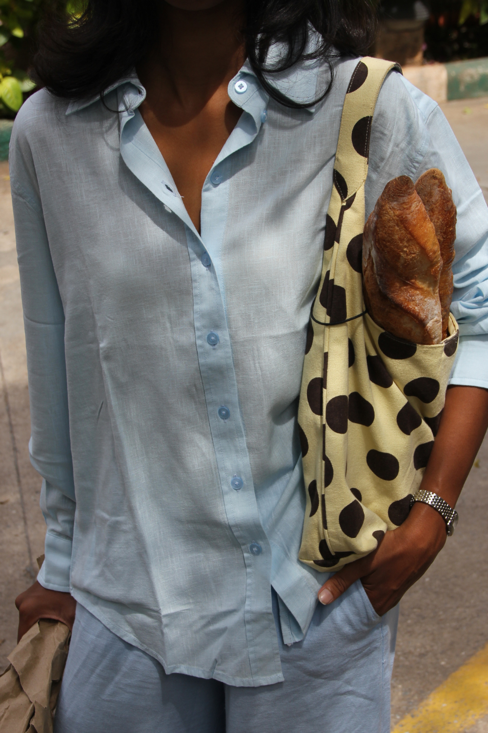 Farmer’s Market Linen Shirt - Sky Blue