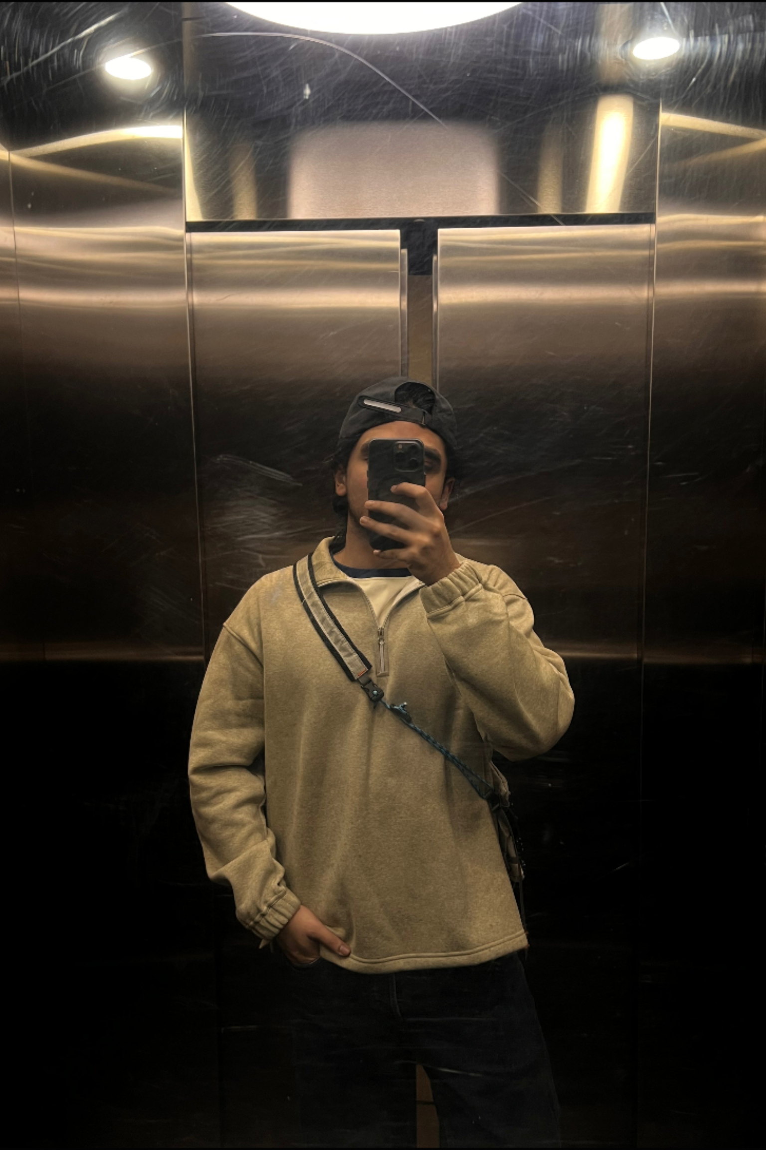 Oatmeal Marl Quarter Zipper
