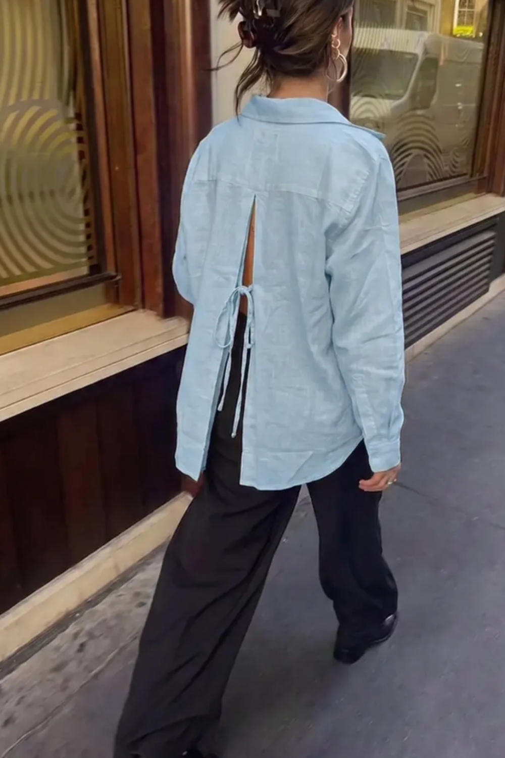 Farmer’s Market Linen Shirt - Sky Blue