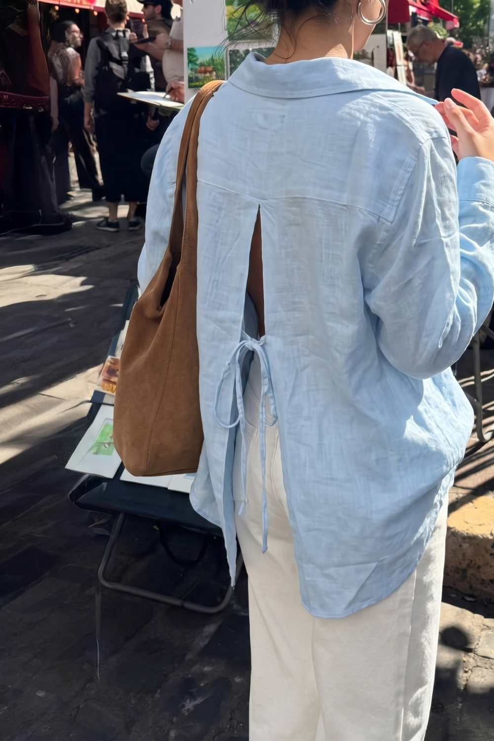 Farmer’s Market Linen Shirt - Sky Blue