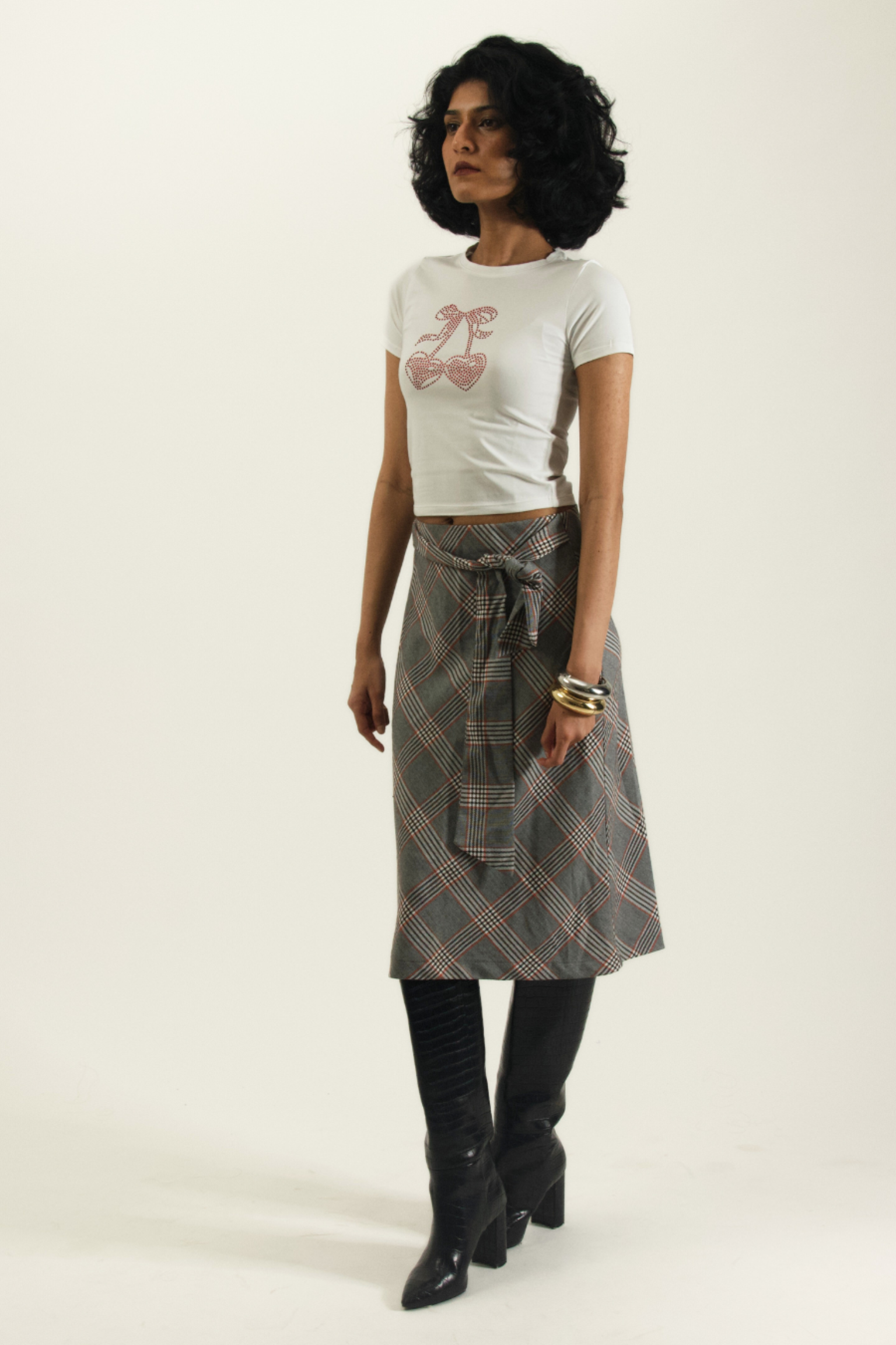 Cherry Hearts Baby Tee