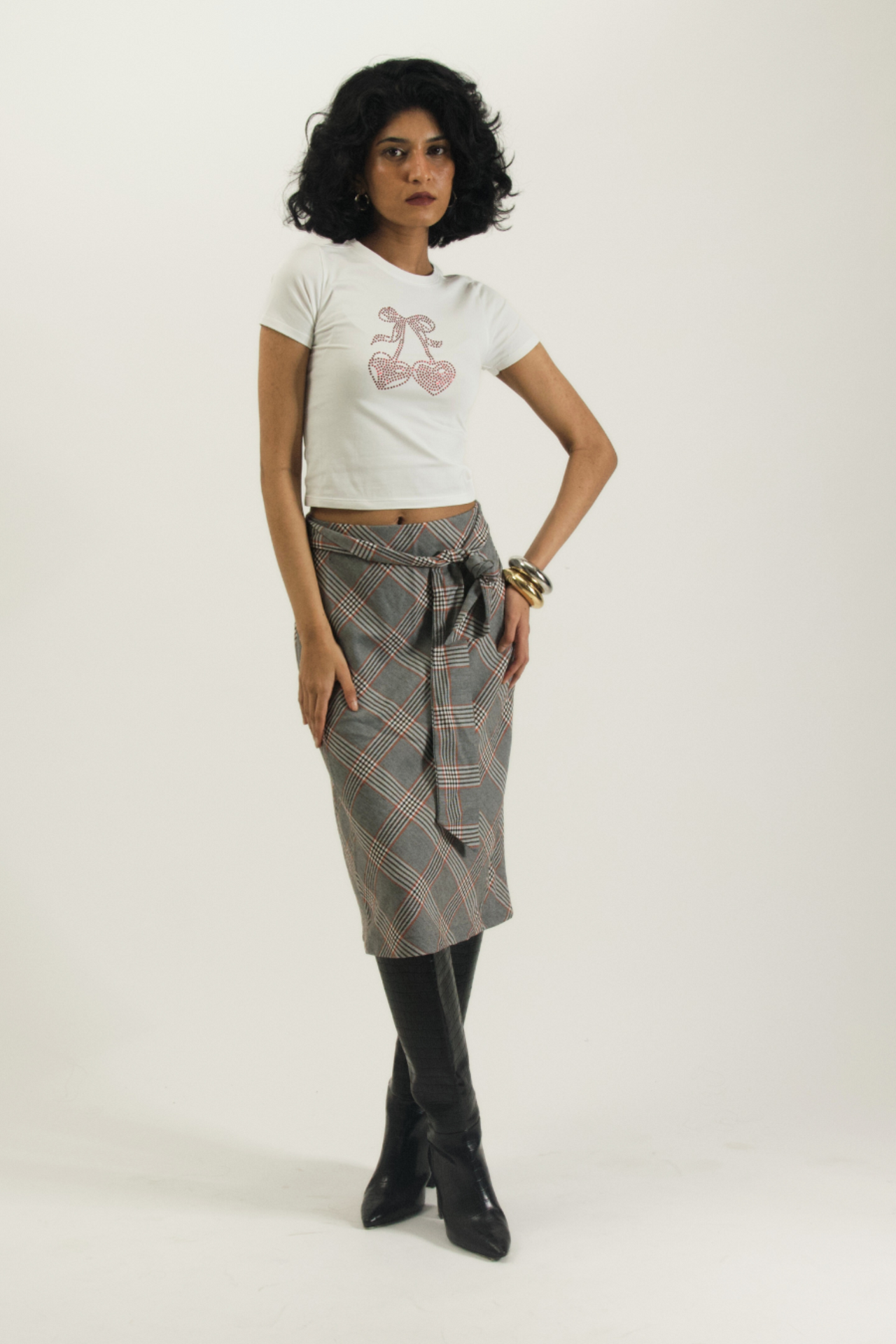 Cherry Hearts Baby Tee