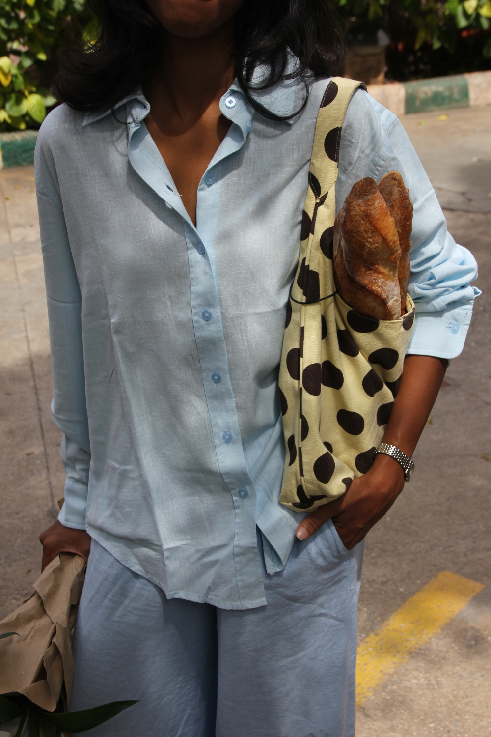Farmer’s Market Linen Shirt - Sky Blue