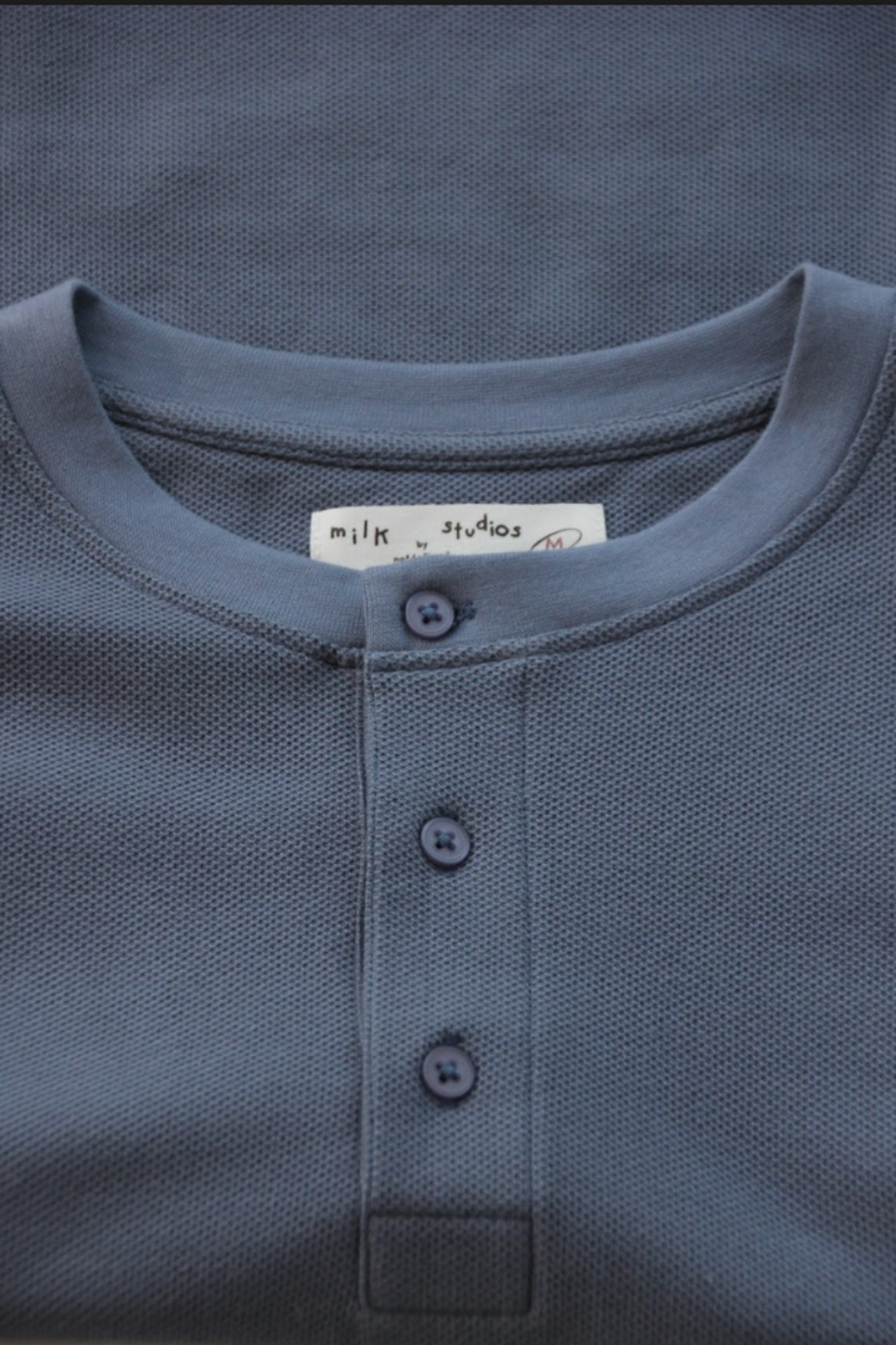 Dock Side Henley - Steel Blue