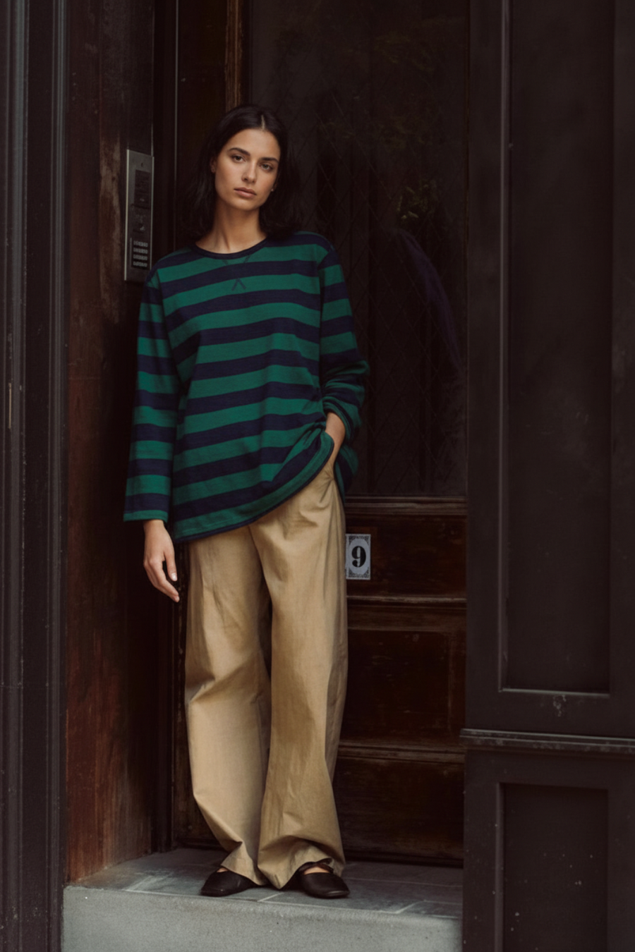 Lake Side Long Sleeve - Green alternate view