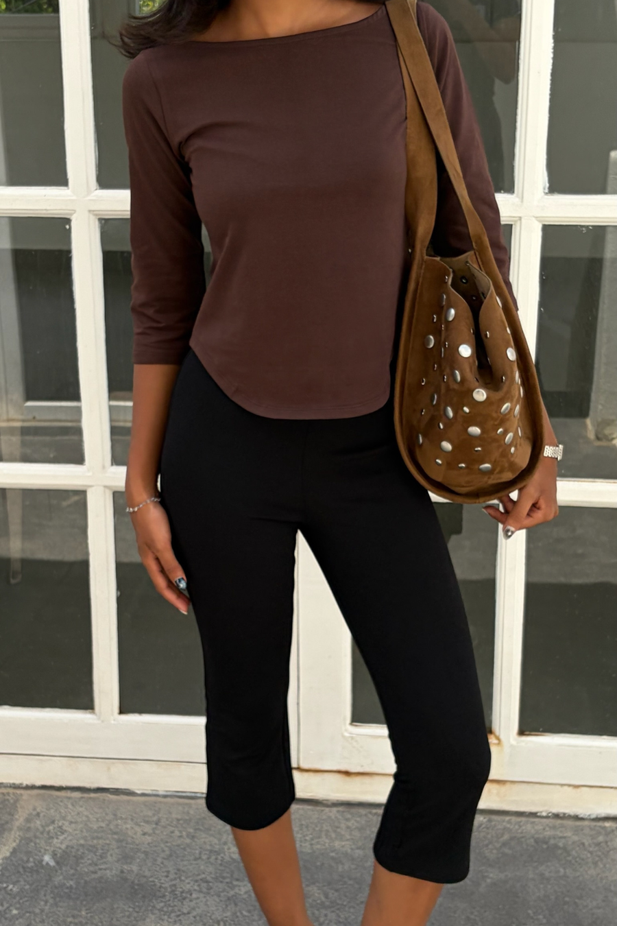 The 3/4th Sleeve - Brown alternate view