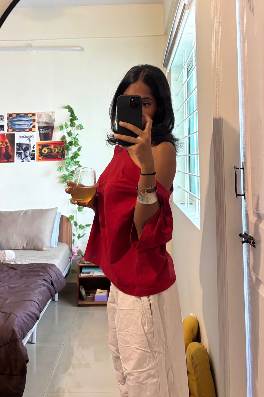 Late Checkout Off Shoulder Red alternate view