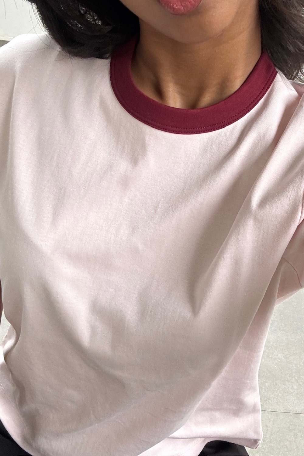 Gelato Shop Ringer Tee - Strawberry