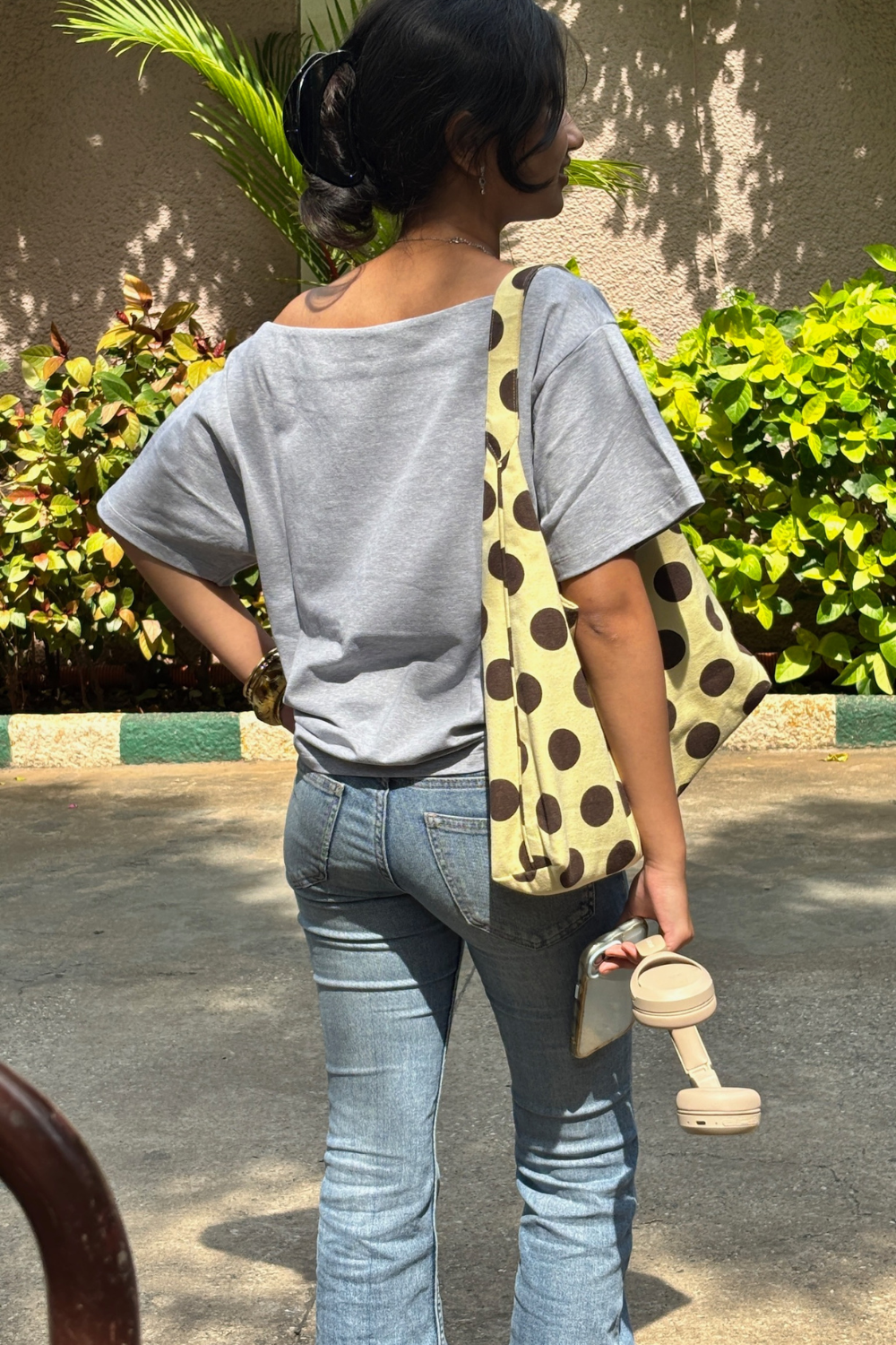 Late Checkout Off Shoulder Grey