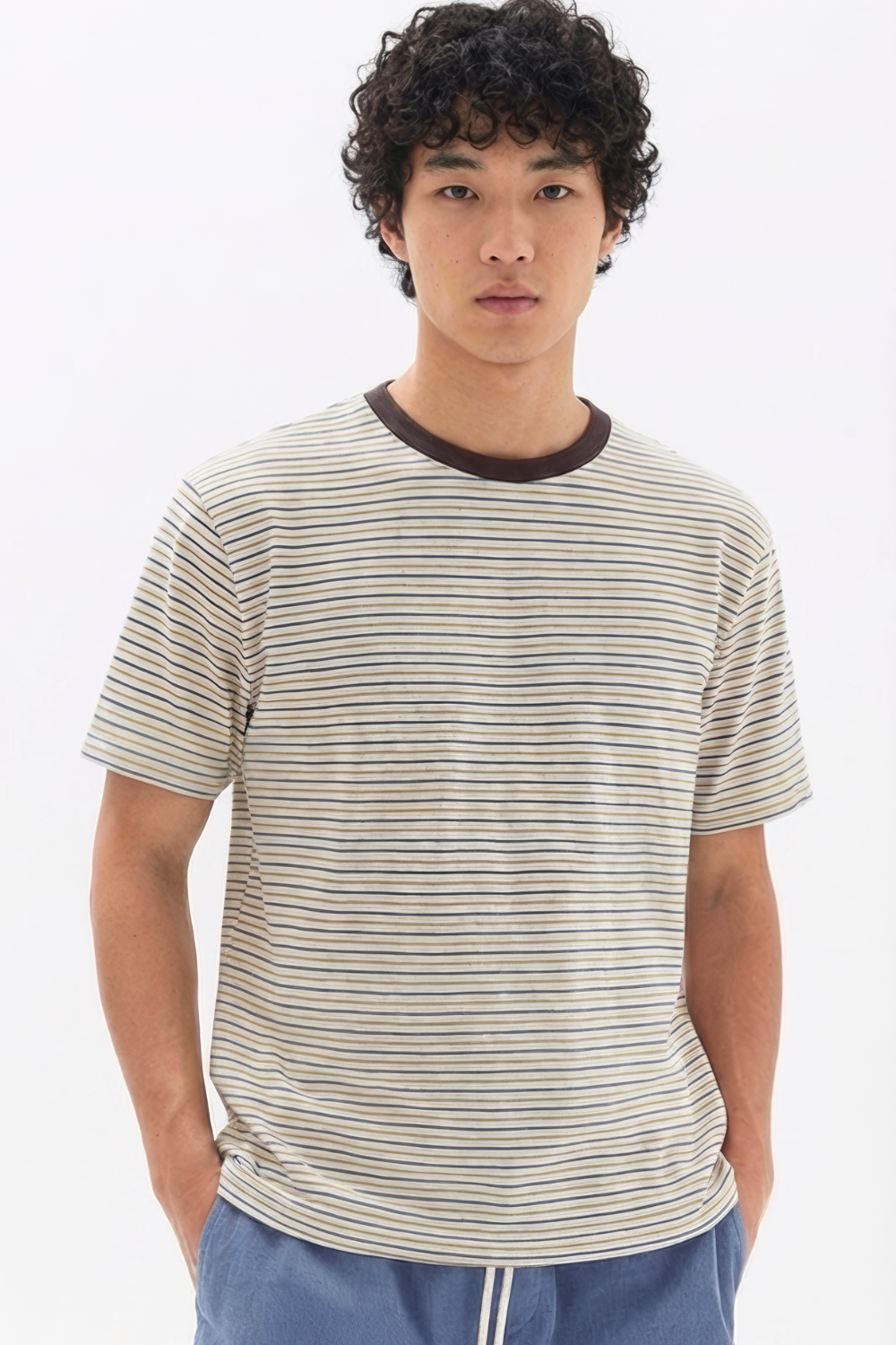 Burnt Toast Stripe tee