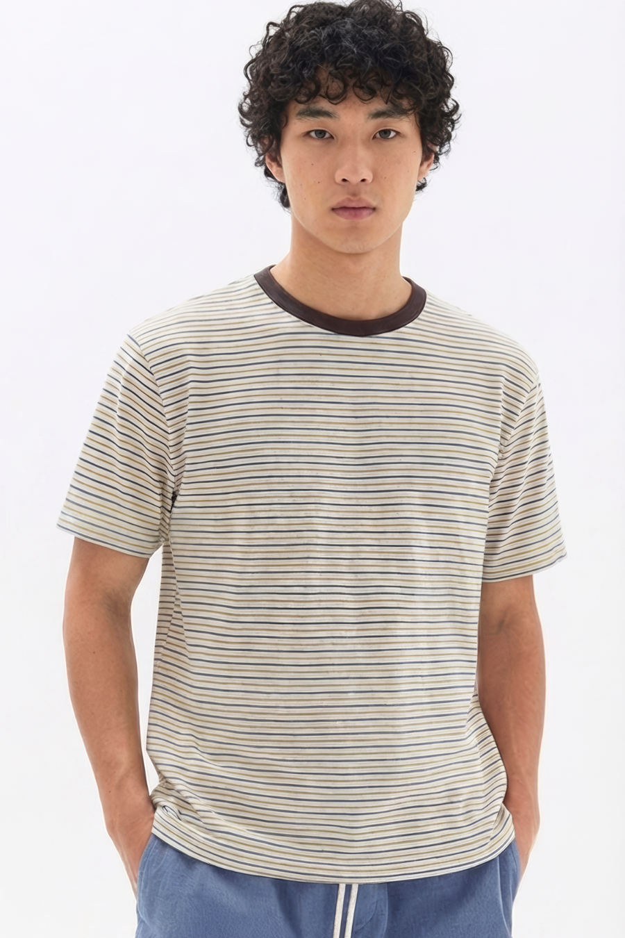 Burnt Toast Stripe tee
