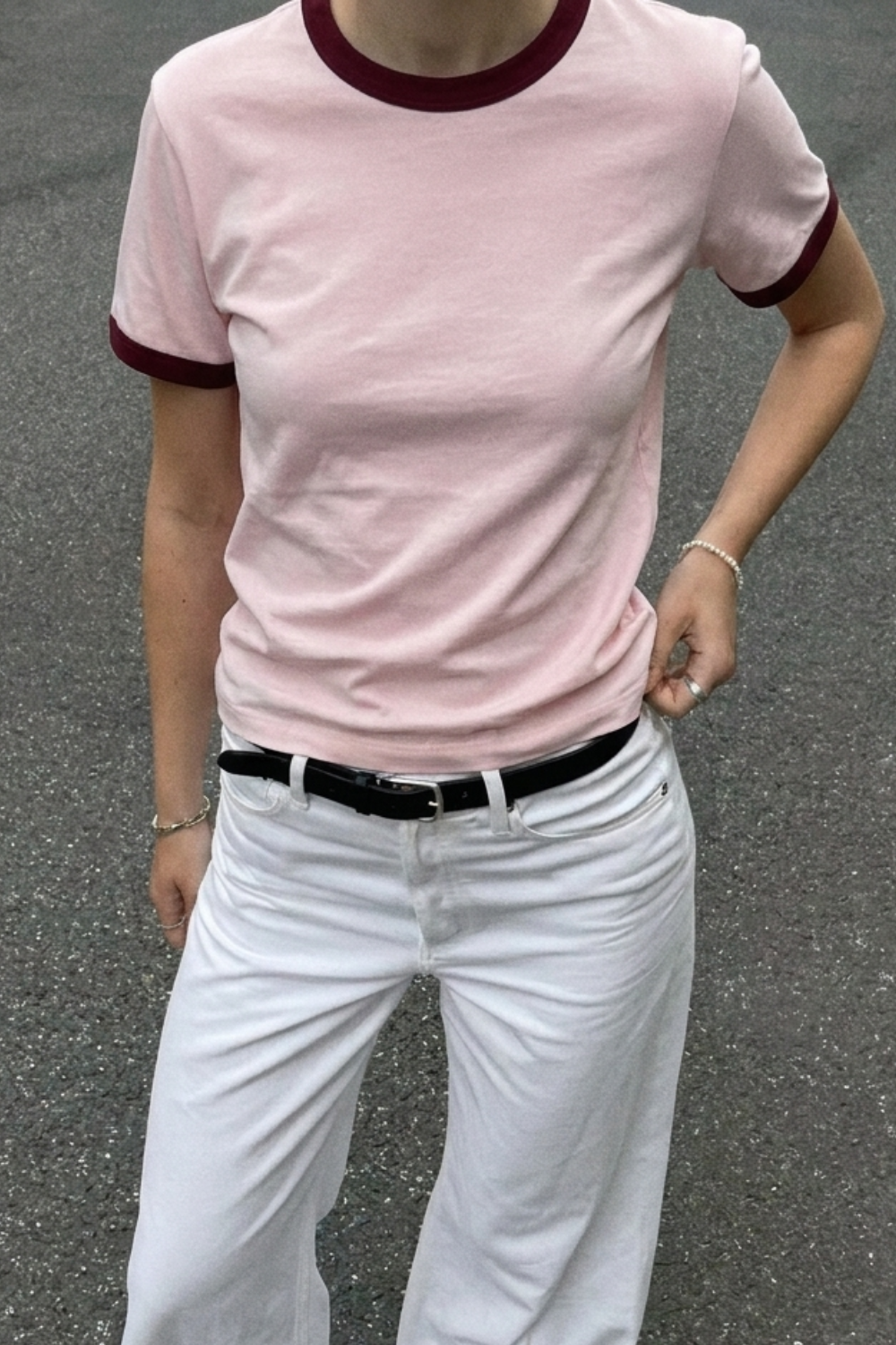Gelato Shop Ringer Tee - Strawberry