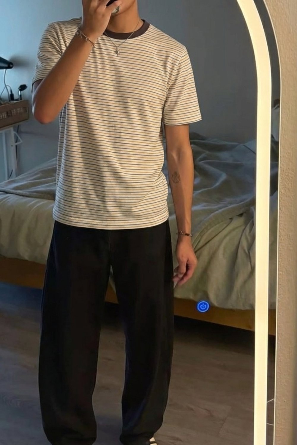 Burnt Toast Stripe tee