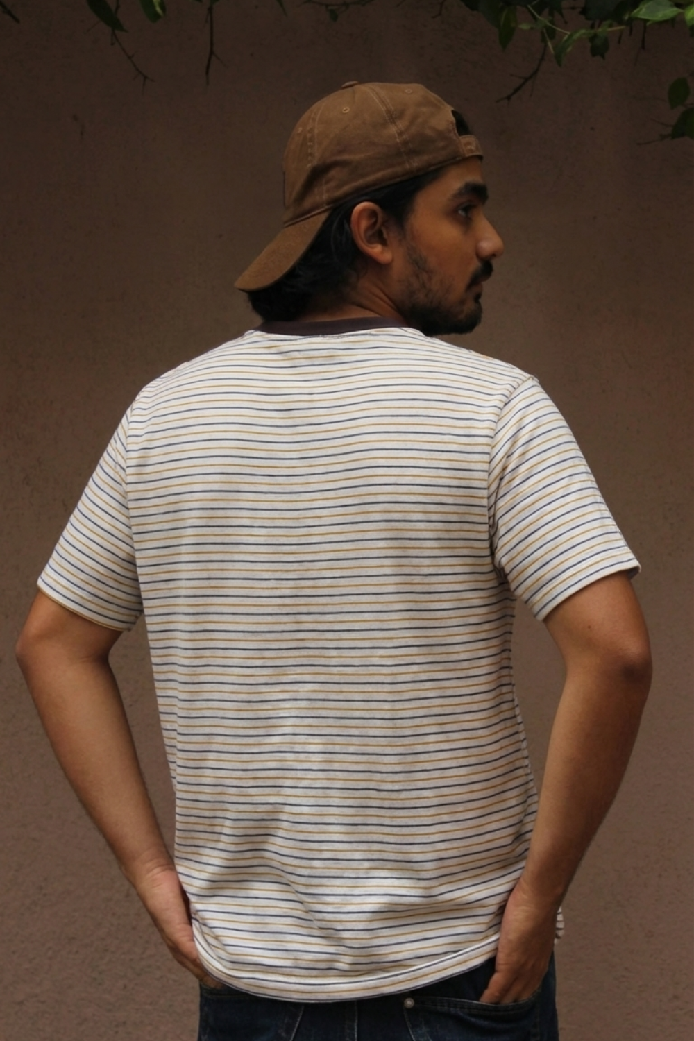 Burnt Toast Stripe tee