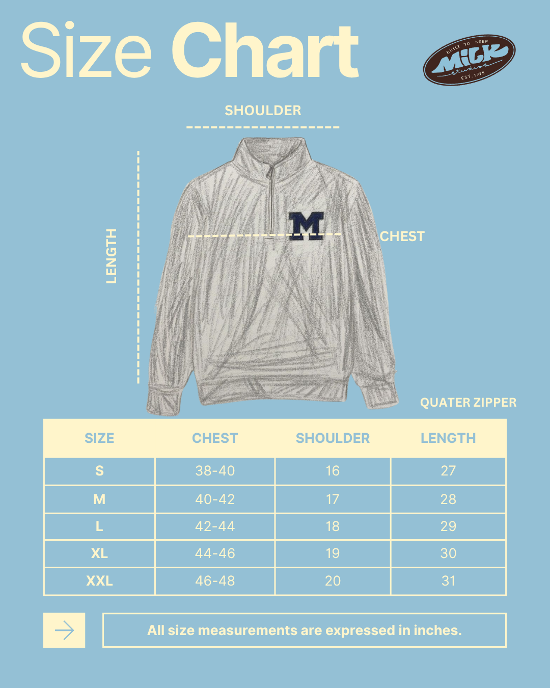 Oatmeal Marl Quarter Zipper