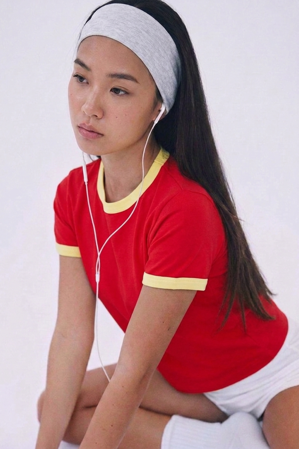 Gelato Shop Ringer Tee - Cherry