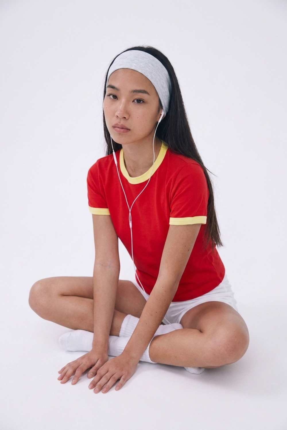 Gelato Shop Ringer Tee - Cherry