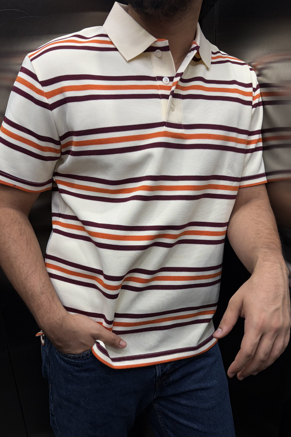 Marmalade Stripe Polo
