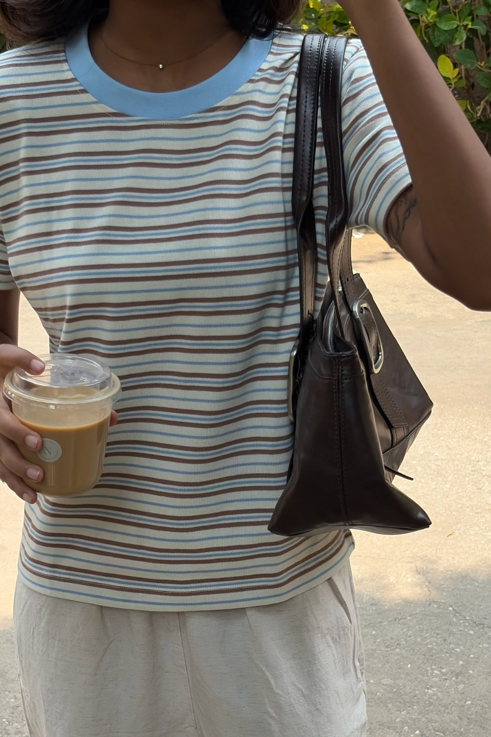 Cream Soda Stripe Tee