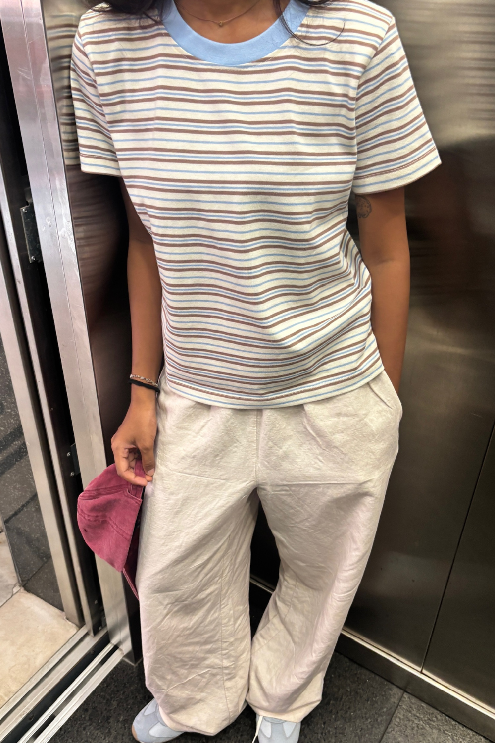 Cream Soda Stripe Tee
