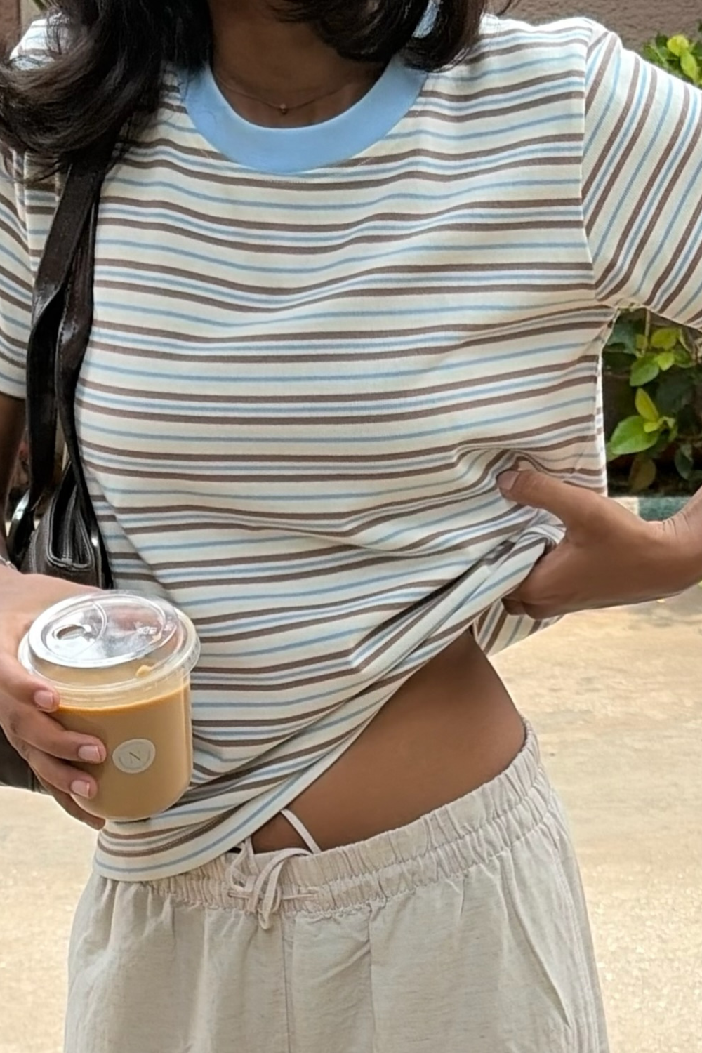 Cream Soda Stripe Tee