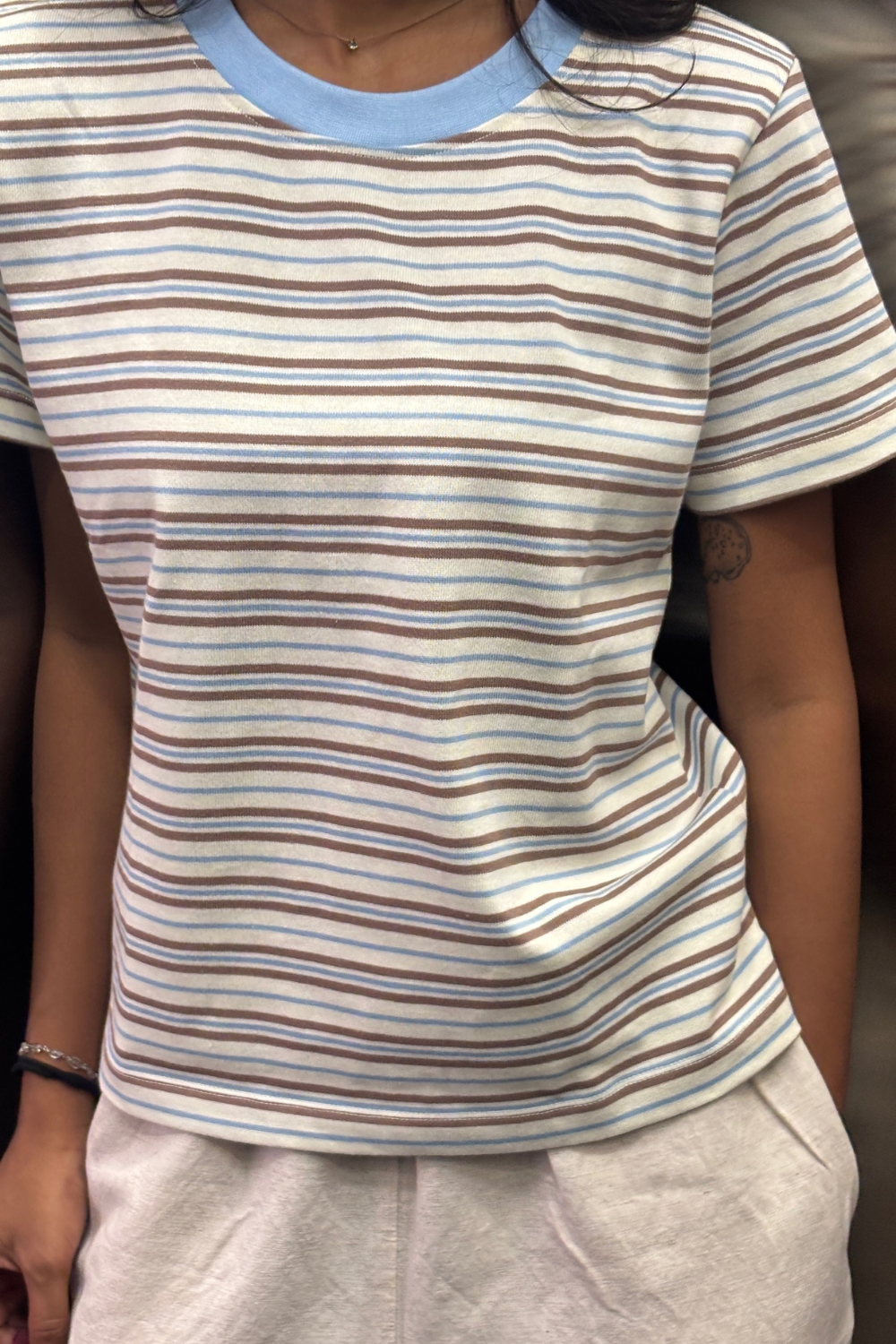 Cream Soda Stripe Tee