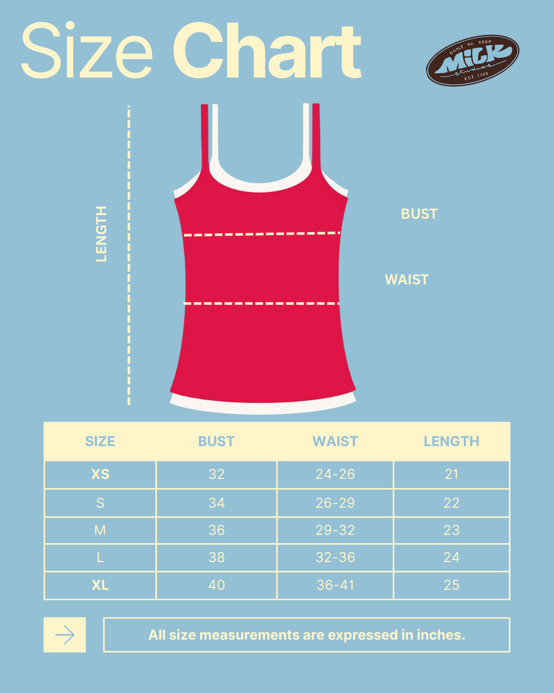 Double Scoop Tank - Brown and Blue